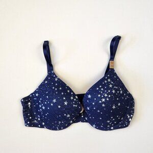 NWT PINK Victoria's Secret Wear Everywhere Star Leopard Lace Push-Up Bra 34B